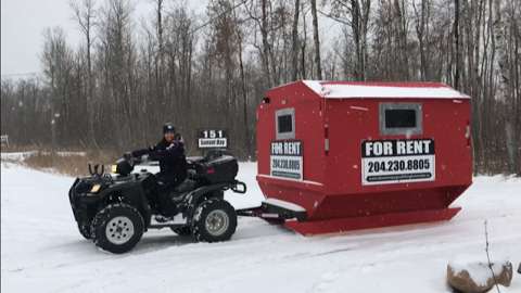 Lake Winnipeg Ice Fishing HUT Rentals $50